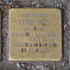 Stolperstein en memoria de Erwin Pels