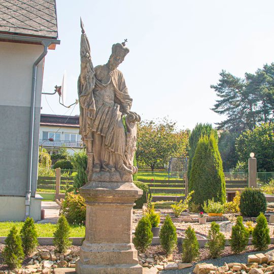 Socha svatého Václava ve Velké Ledhuji v ulici Bělská