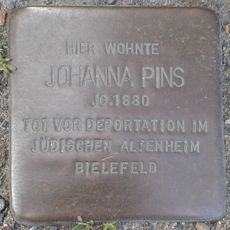 Stolperstein dedicated to Johanna Pins
