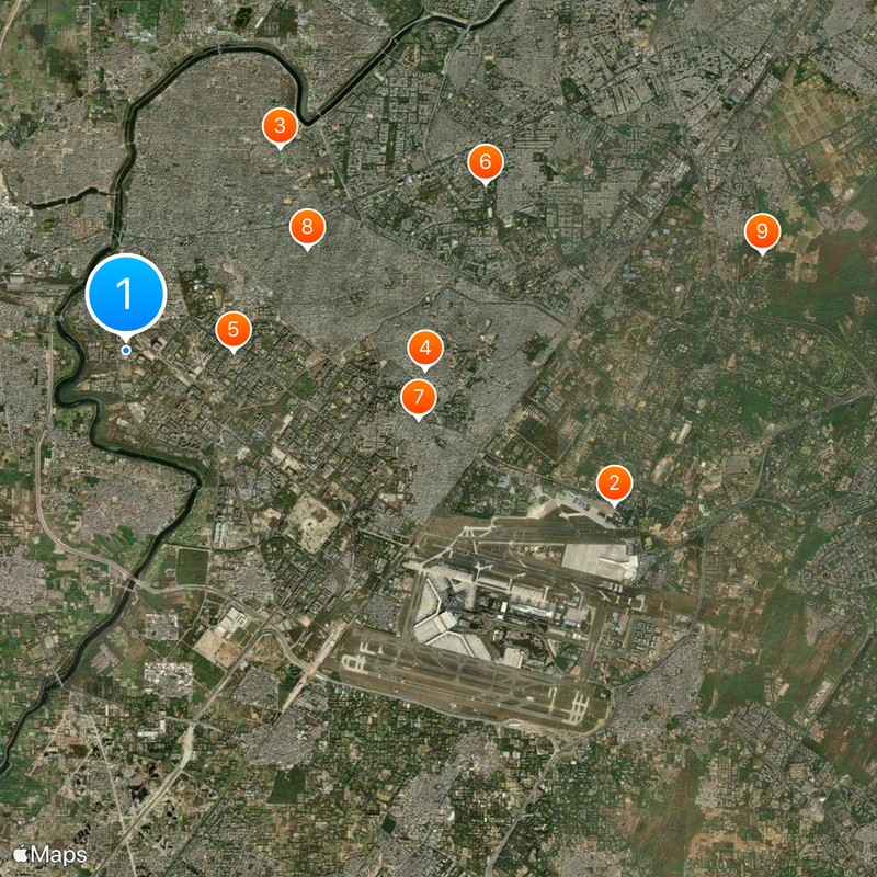 National Law University, Delhi Map
