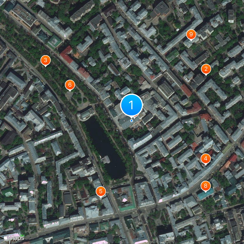 Sovremennik Theatre Mapa