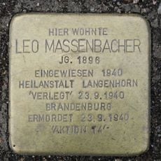Stolperstein en memoria de Leo Massenbacher