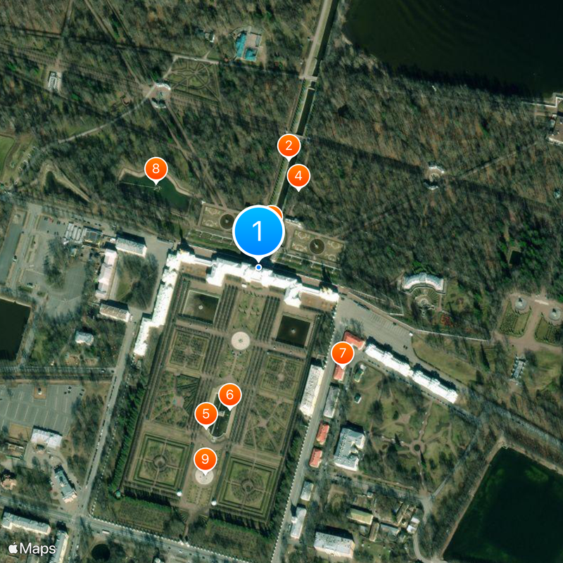 Peterhof Grand Palace Map