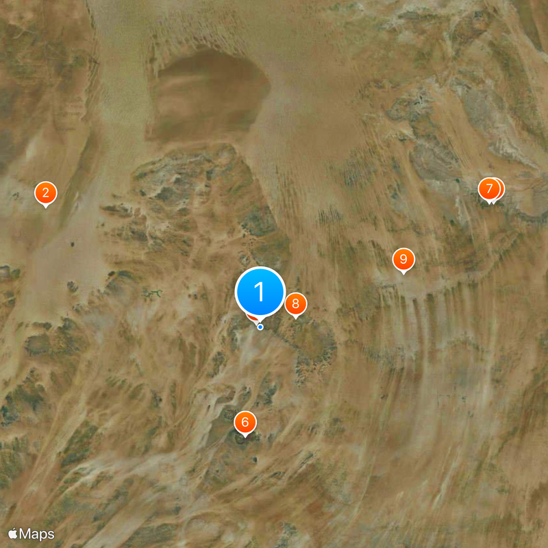 Cave of Swimmers Kaart