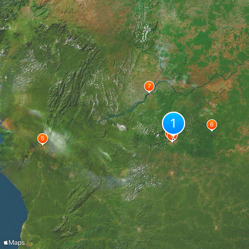 Banca degli Stati dell'Africa Centrale Mappa