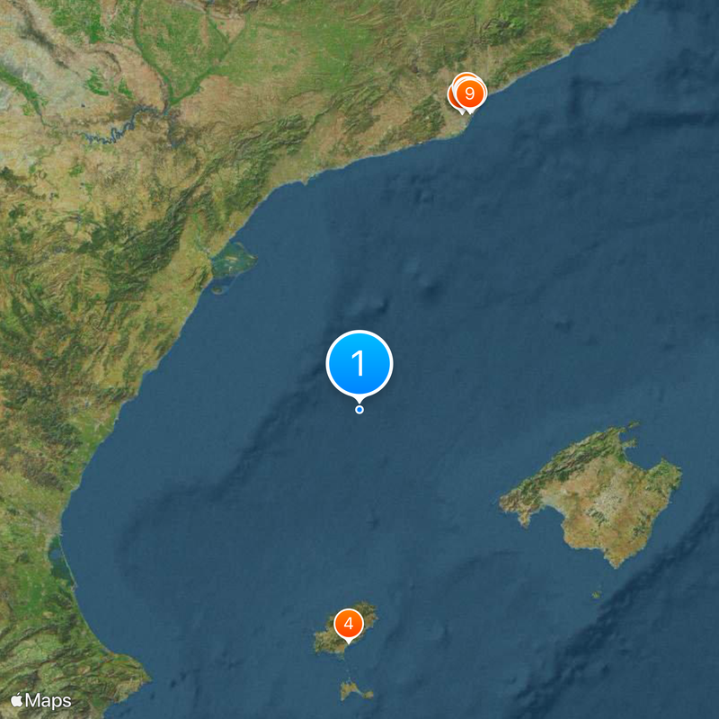 Balearische Zee Kaart