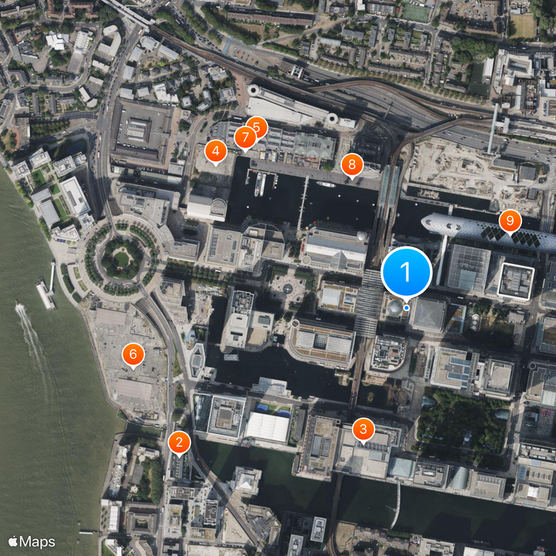 One Canada Square Carte