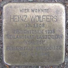 Stolperstein en memoria de Heinz Wolfers