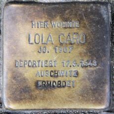 Stolperstein dedicated to Lola Caro