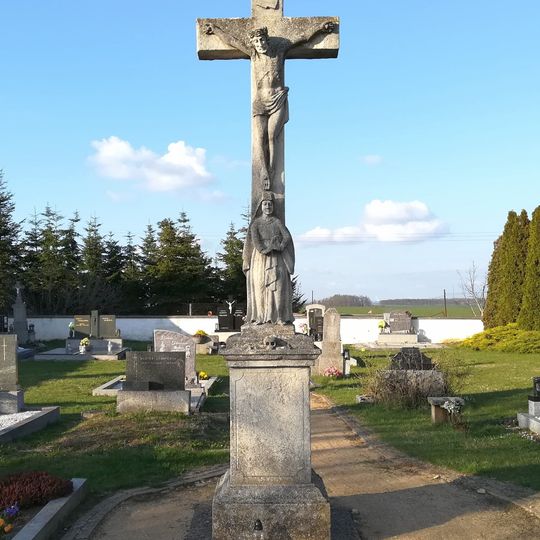 Main cemetery cross in Lukov