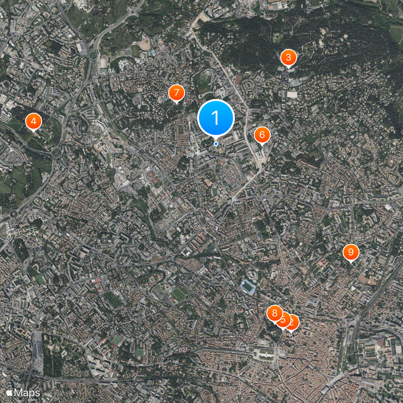 University of Montpellier Map