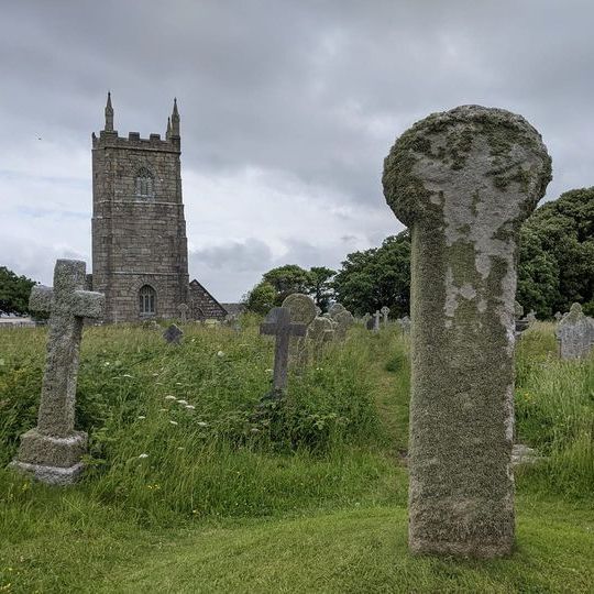 Wayside cross 65m west of St Uny's Church, Lelant