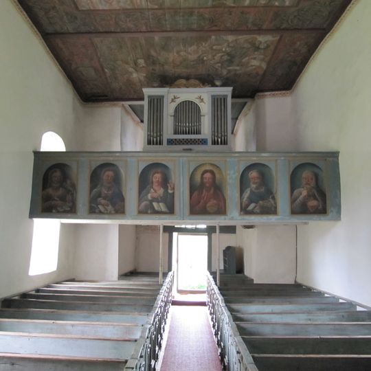 Vallsjö gamla kyrkas orgel by Johannes Magnusson