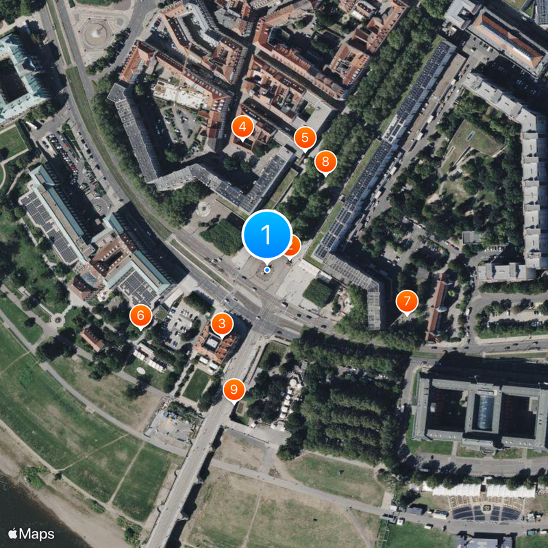 Goldener Reiter Karte