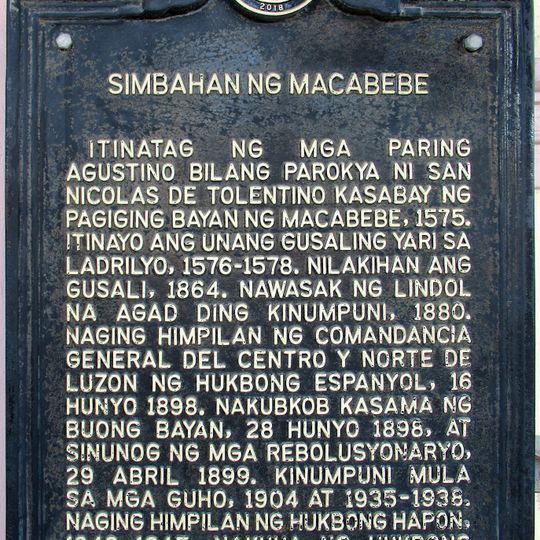 Church of Macabebe historical marker