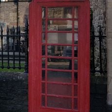 K6 Telephone Kiosk Outside Library