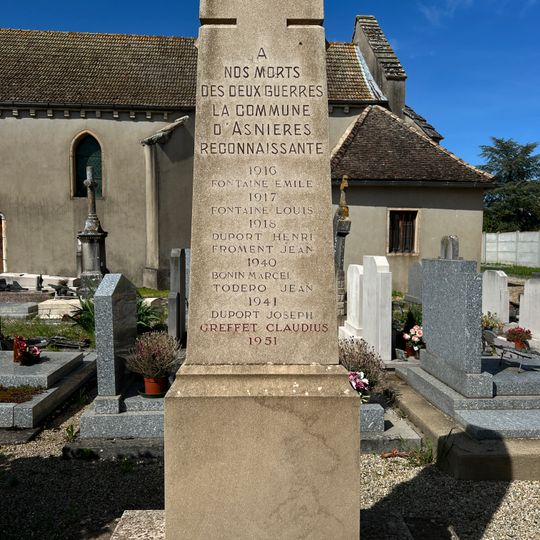 War memorial of Asnières-sur-Saône