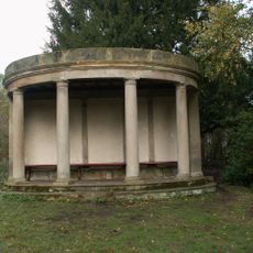 Summer house in Bridge Royd Wood approximately 200 metres west of Cascade Bridge in Breton Park