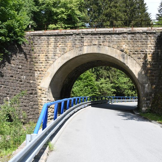 Railway bridge over the Lidečko - Pulčín road