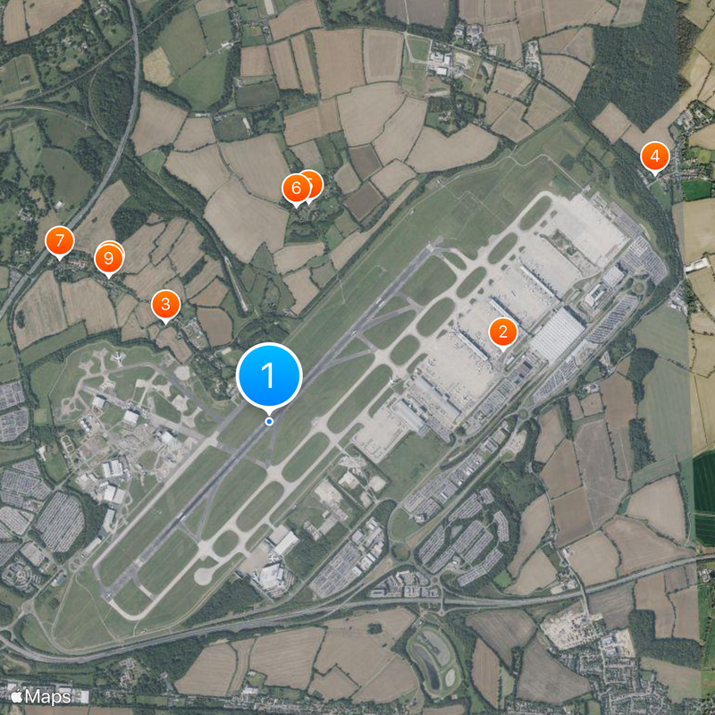 Port lotniczy Londyn-Stansted Mapa