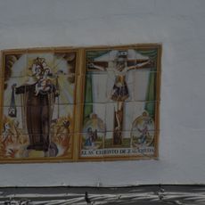 Ceramic panel of Christ of Zalameda at Machí square (Benimodo)