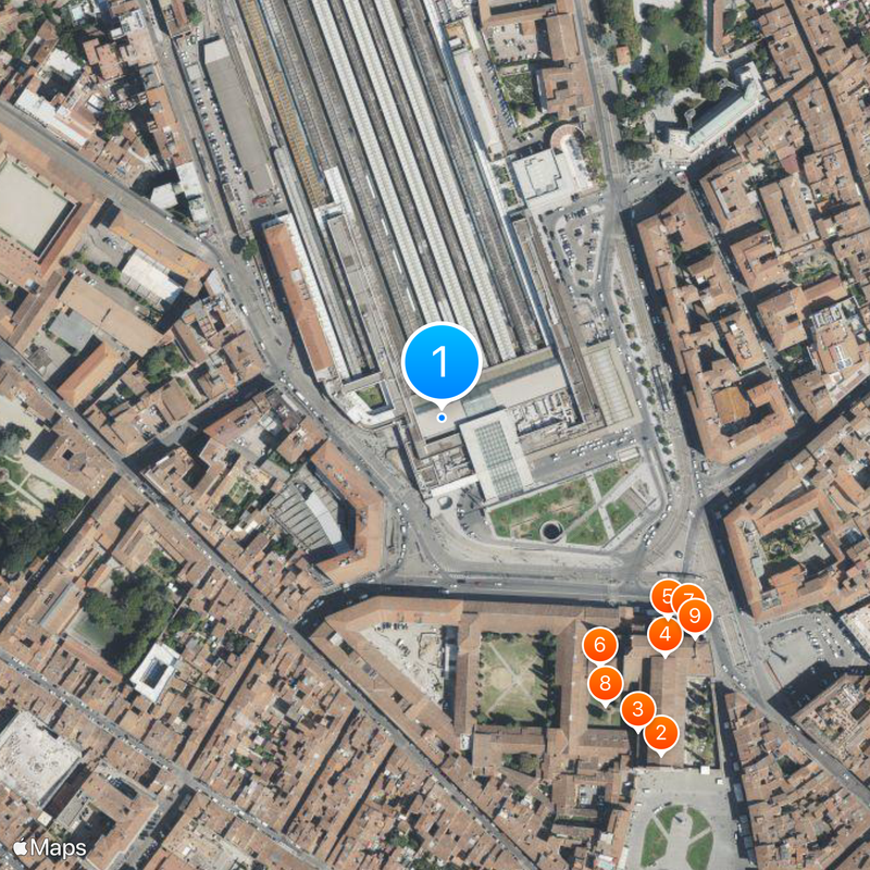 Estación de Florencia Santa Maria Novella Mapa