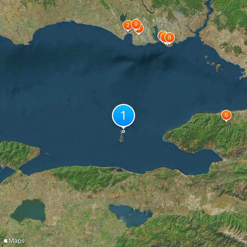 İmralı prison Mapa