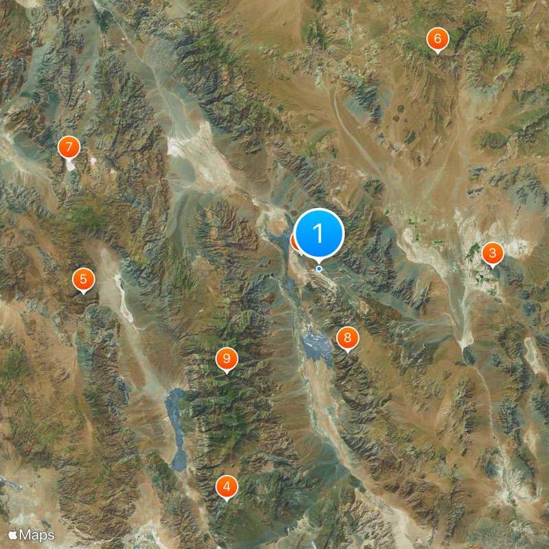 Zabriskie Point Map