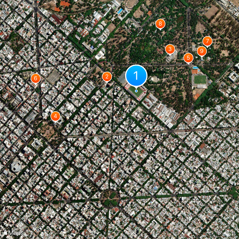 Estadio Jorge Luis Hirschi Carte