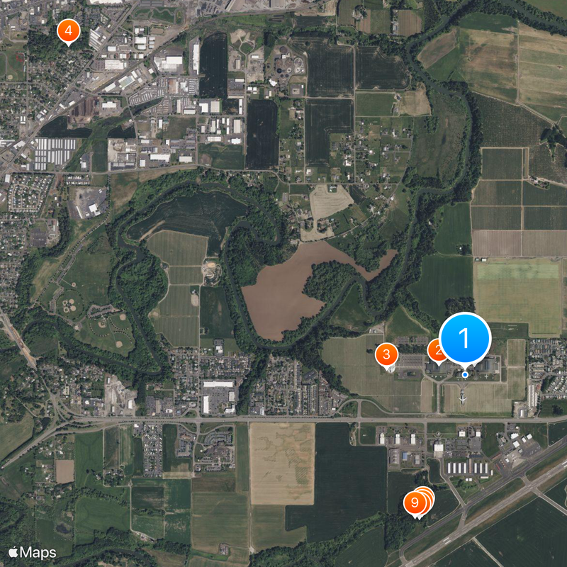 Evergreen Aviation & Space Museum Carte