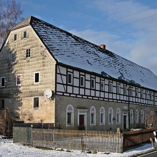 Hofmühle - Mühlenanwesen mit Inschrifttafel Talstraße 10