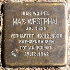 Stolperstein en memoria de Max Westphal
