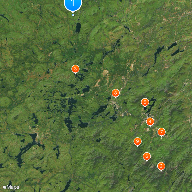 Comté de Franklin Carte