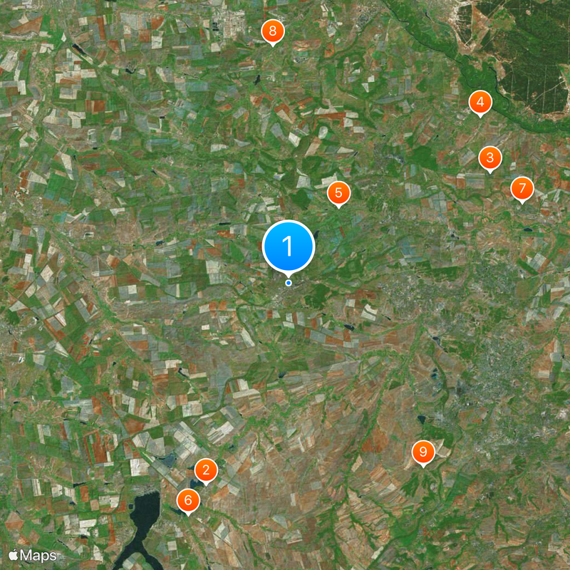 Popasna Map