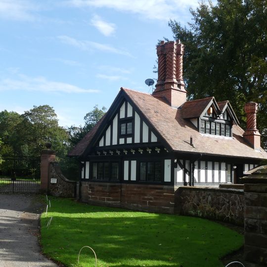 Lodge west of Haughton Hall