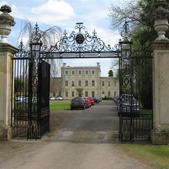 Gates, Gatepiers And Railings Approximately 90 Metres West Of Harrowden Hall