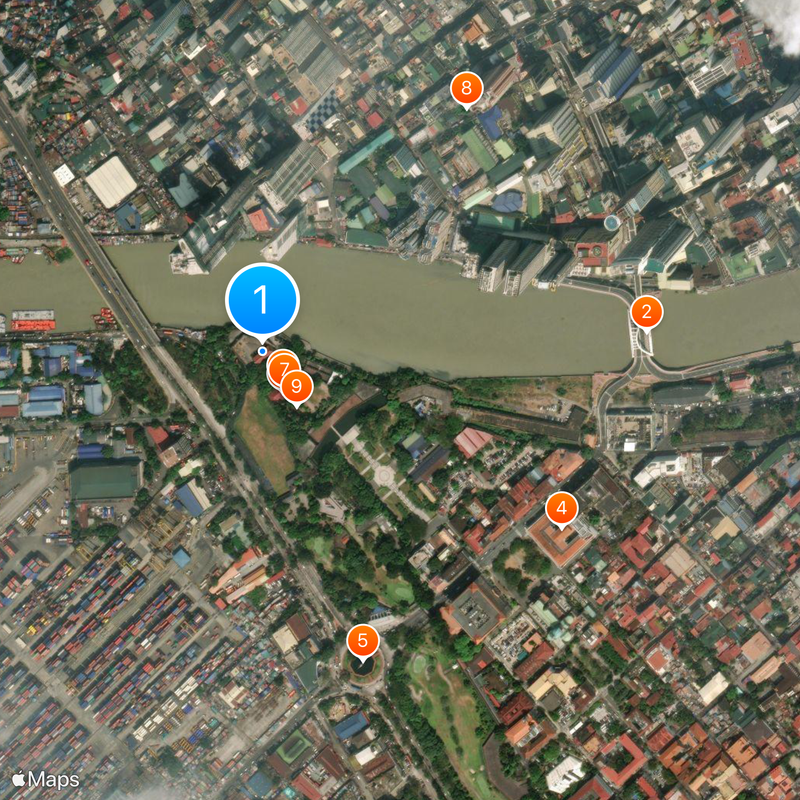 Fuerte de Santiago Mapa