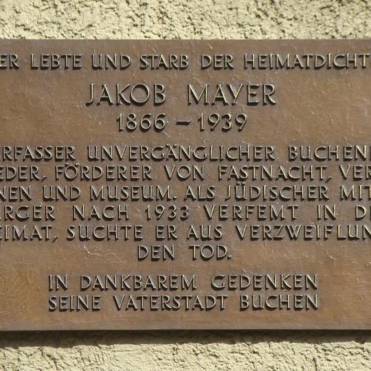 Jakob-Mayer-Gedenktafel