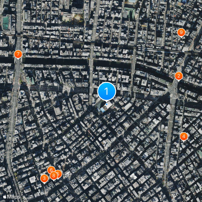 Hitotsubashi High School Map