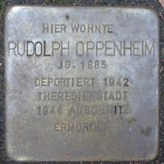 Stolperstein en memoria de Rudolph Oppenheim