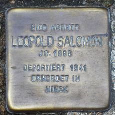 Stolperstein dedicated to Leopold Salomon