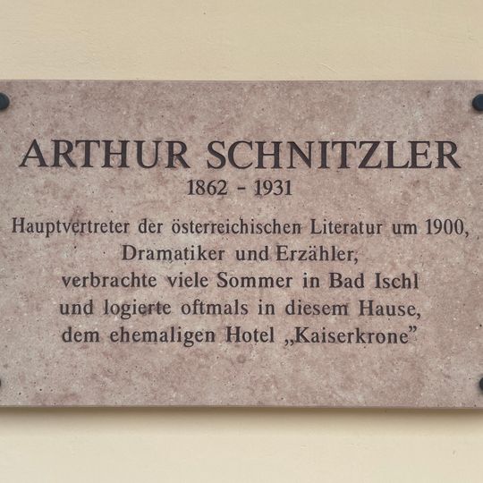 Gedenktafel für Arthur Schnitzler