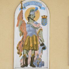 Heiligenbild St. Florian, Plank