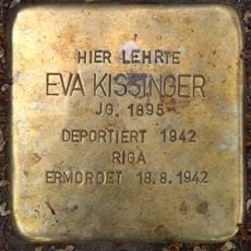 Stolperstein à la mémoire d’Eva Kissinger
