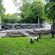 Railway Level Crossing Gates North North West Of Calcutts House