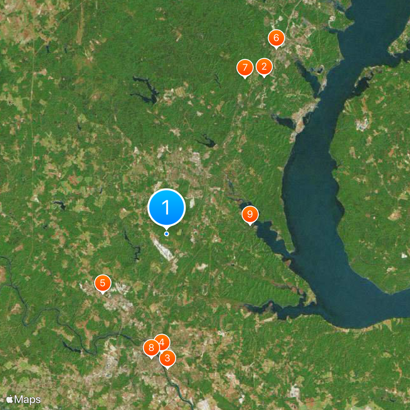 Condado de Stafford Mapa