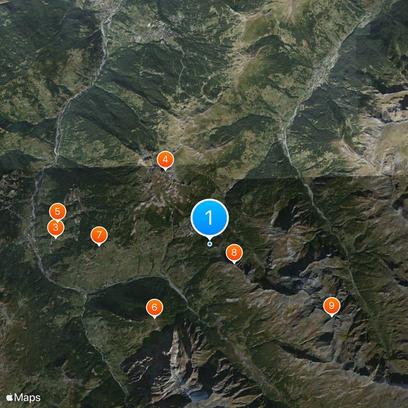 Sestriere Mapa