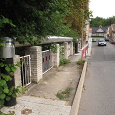 Most Durasovy ulice přes Šternberský potok ve Slaném