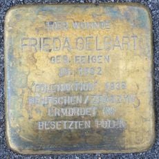 Stolperstein dedicated to Frieda Gelbart