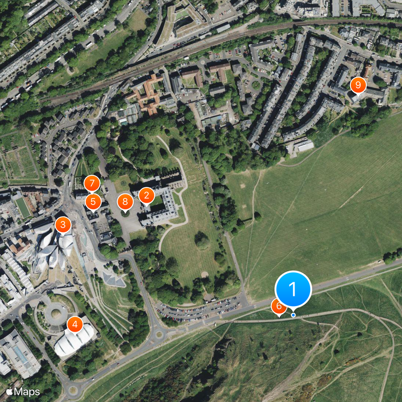 Holyrood Park Map